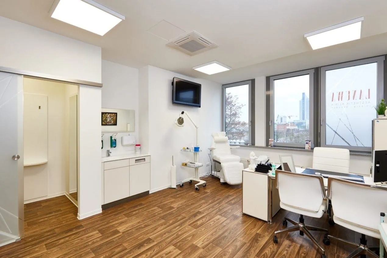 Heller Flur in der LANUWA Klinik Leipzig Heller Flur der LANUWA Klinik