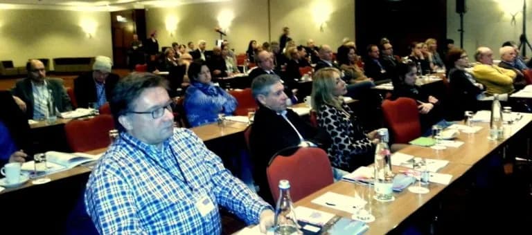 Vortragssaal beim GAERID-Kongress im Leipziger Marriott Hotel Vortragssaal beim GAERID-Kongress in Leipzig